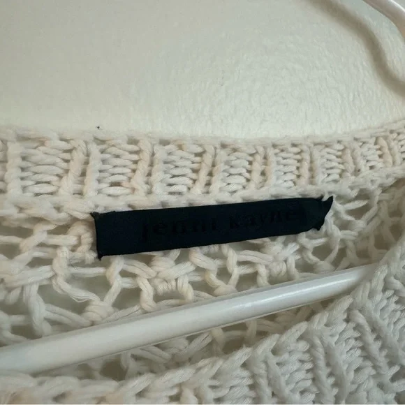 Jenni Kayne Cream Crew Neck Sweater - Picture 3 of 5